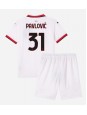 AC Milan Strahinja Pavlovic #31 Replika Borta Kläder Barn 2024-25 Kortärmad (+ byxor)